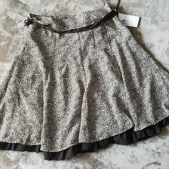 New Egoshego Leopard Skirt Sz XL - Picture 1 of 6